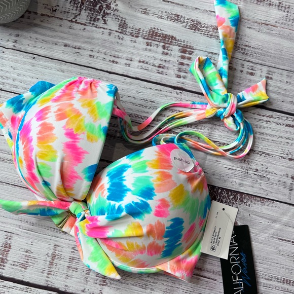 California Waves Other - California Waves Push Up Bikini Swim Top